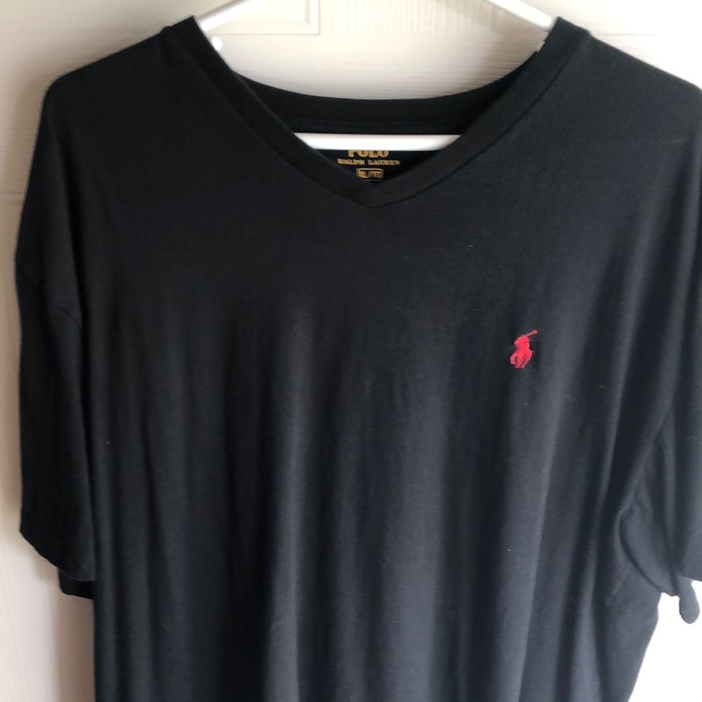 Men's Polo short sleeve v neck collar shirt